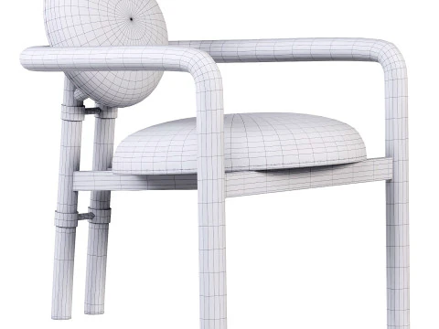 Bria Chair Heirloom Black 3D Model