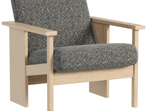 Block Lounge Chair 3D Model