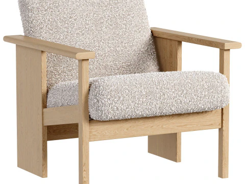 Block Lounge Chair 3D Model
