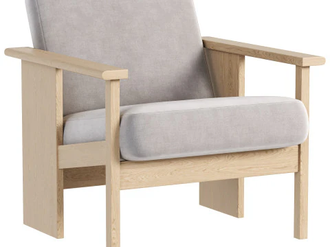 Block Lounge Chair 3D Model