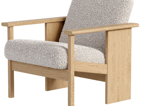 Block Lounge Chair 3D Model