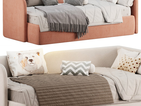 Bed Amalia 90 Velvet Terra 3D 모델