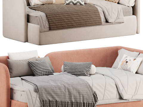 Bed Amalia 90 Velvet Terra 3D 모델