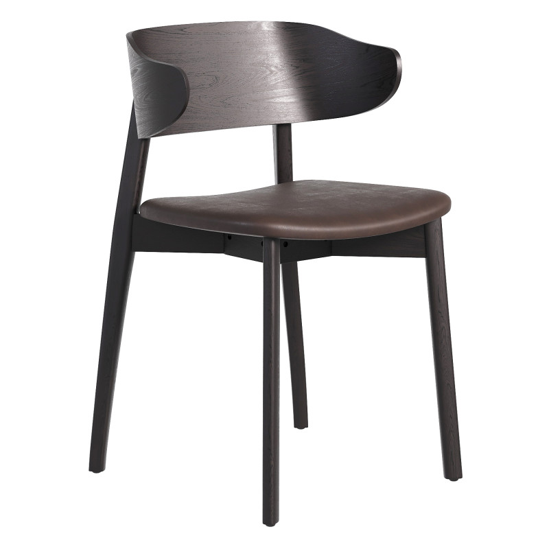 Franco Upholstered Dining Chair Sonoma Black Modelo 3D .c4d .max .obj .3ds .fbx .stl .blend 