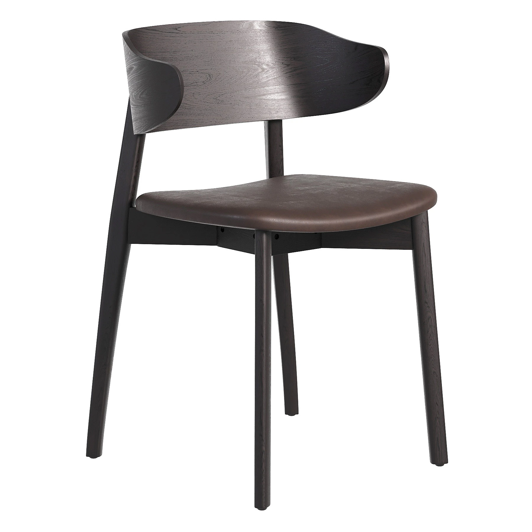 Franco Upholstered Dining Chair Sonoma Black 3D Model .c4d .max .obj .3ds .fbx .stl .blend 