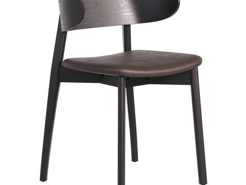 Franco Upholstered Dining Chair Sonoma Black 3D 모델