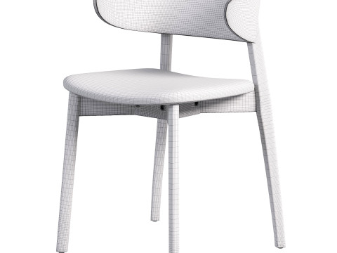 Franco Upholstered Dining Chair Sonoma Black Modelo 3D