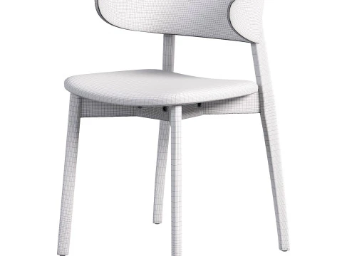 Franco Upholstered Dining Chair Sonoma Black 3D Model