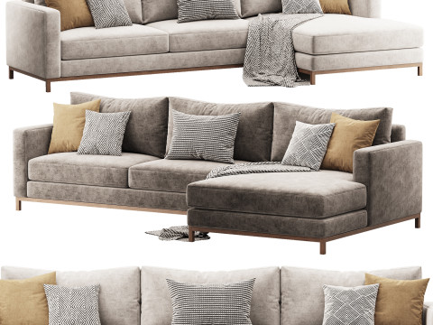 Greyson Chaise Sectional 3D Model
