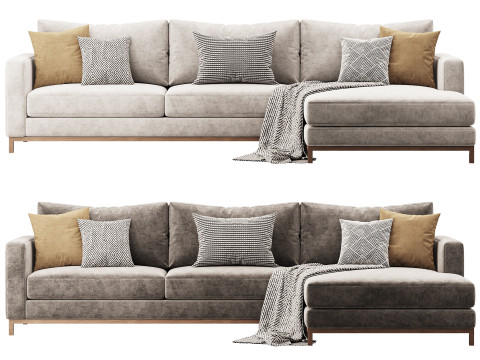 Greyson Chaise Sectional 3D Model