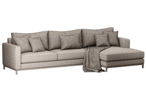 グレイソン長椅子セクショナル 3Dモデル