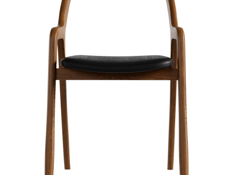 Walnut Wood Chair IN BREVE by Dale Italia 3D-Modell