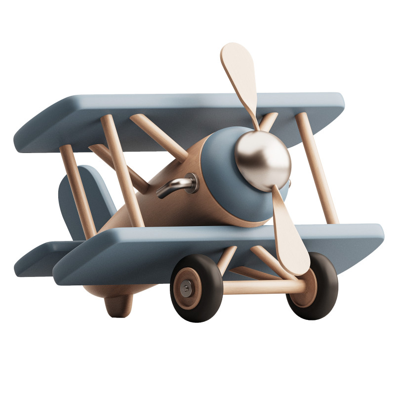 TOY Plane 3D 模型 .c4d .max .obj .3ds .fbx .stl .blend 