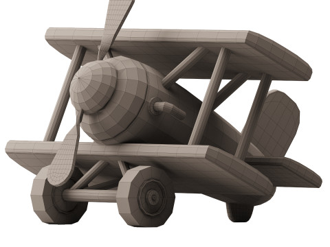 TOY Plane 3D 模型