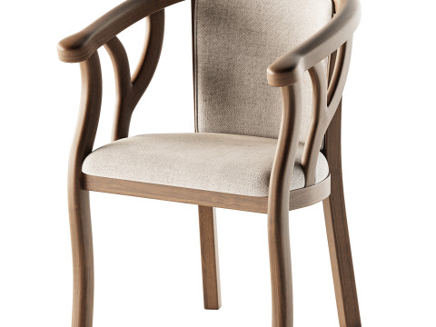 Indoor Dining Arm Chair 3D Модель