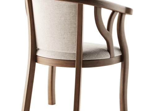 Indoor Dining Arm Chair 3D Model