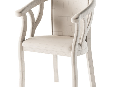 Indoor Dining Arm Chair Model 3D