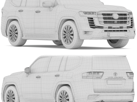 Toyota Land Cruiser 300 3D Model