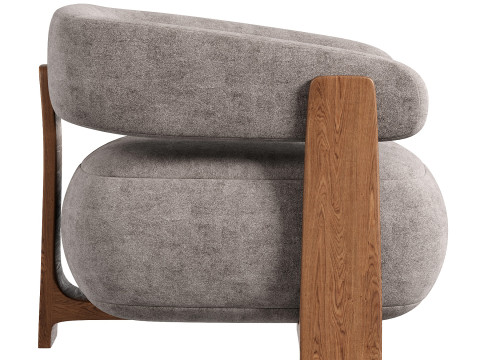 Kave Home Granite Armchair 3D Model
