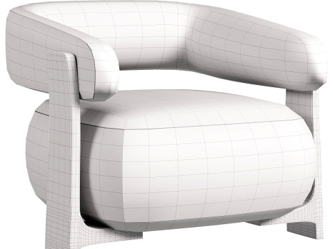 Kave Home Granite Armchair 3D Model