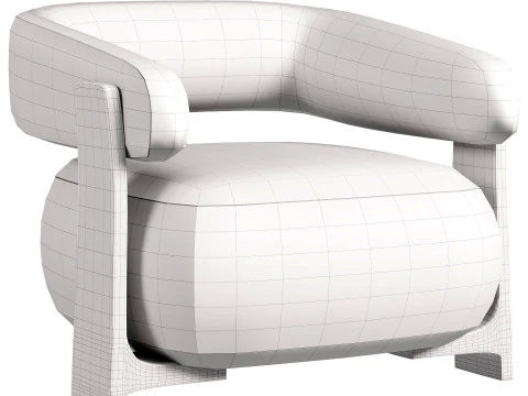 Kave Home Granite Armchair 3D Model