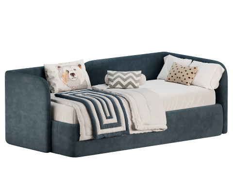 Bed Amalia 90 Velvet Terra 3D मॉडल