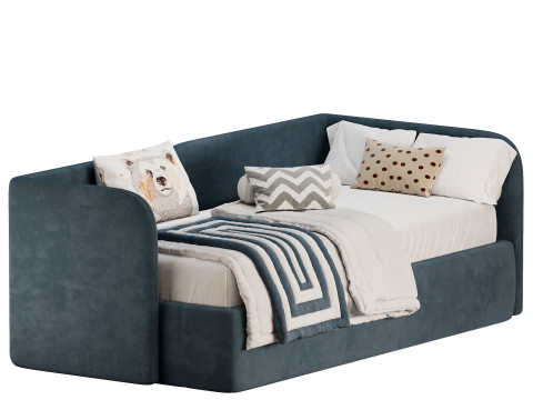 Bed Amalia 90 Velvet Terra 3D मॉडल