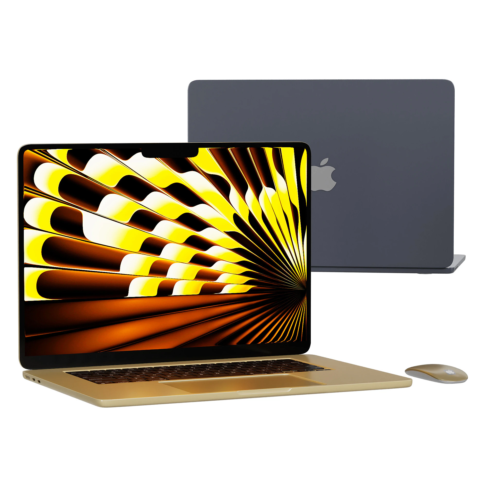 MacBook Air 15 3D Model .c4d .max .obj .3ds .fbx .stl .blend 