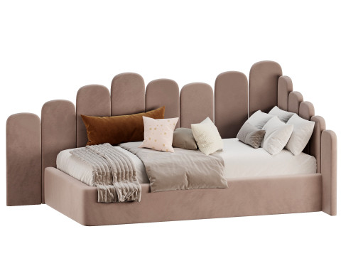 Corner bed Bambini kids multi level 3D 模型