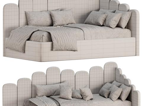 Corner bed Bambini kids multi level 3D 模型