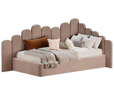 Corner bed Bambini kids multi level 3D 模型