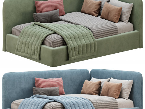 Corner bed Bruni kids Model 3D