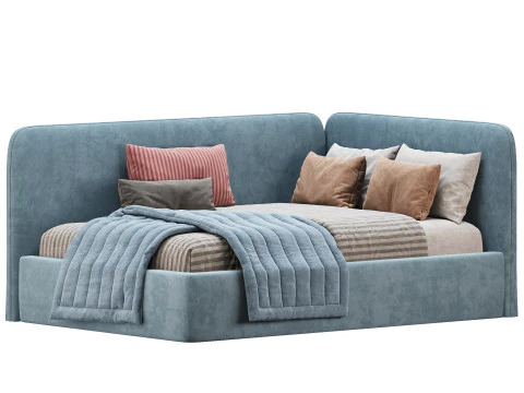 Corner bed Bruni kids 3D Model