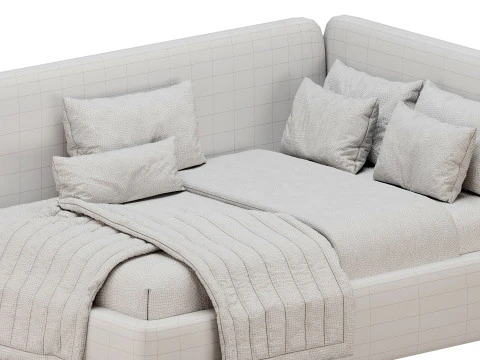 Corner bed Bruni kids 3D Model