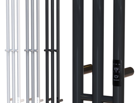 Electric heated towel rail EWRIKA Penelope X3 120 black 3Dモデル