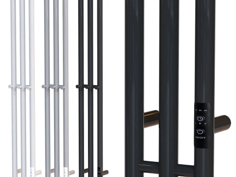 Elektrikli ısıtmalı havlu askısı EWRIKA Penelope X3 120 siyah 3D Model