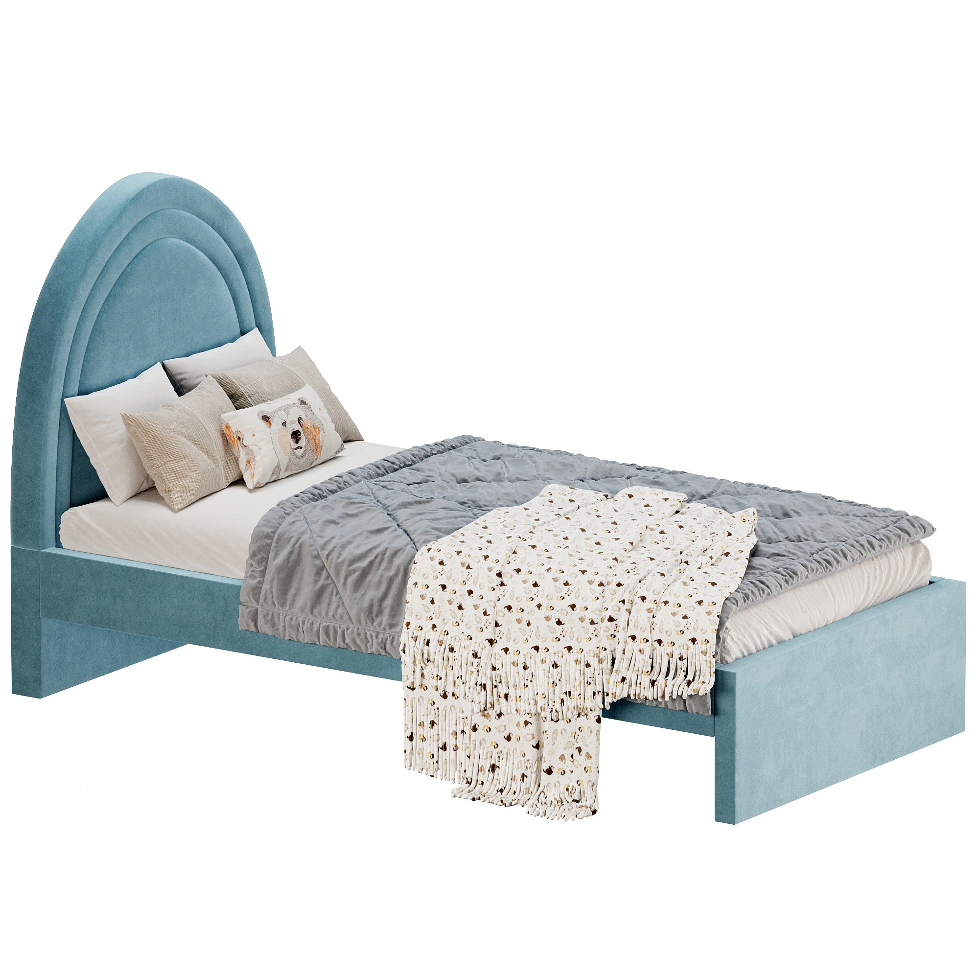 Bed Runda 90 Barhat Mint 3D Model .c4d .max .obj .3ds .fbx .stl .blend 