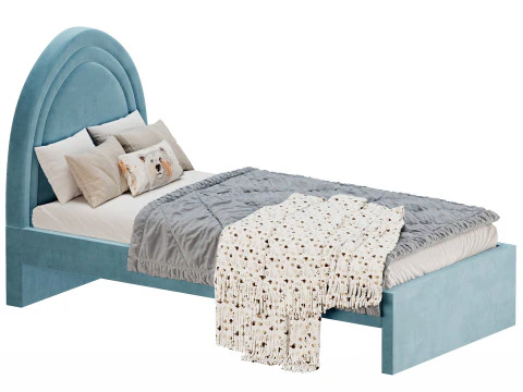 Tempat Tidur Runda 90 Barhat Mint Model 3D