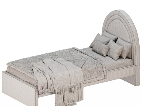 Bed Runda 90 Barhat Mint 3D Model