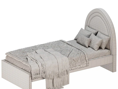 Bed Runda 90 Barhat Mint 3D Model