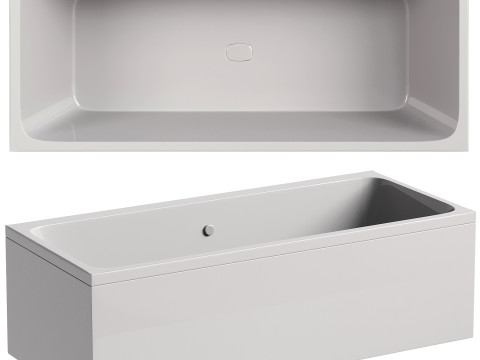 Acrylic bathtub AM PM Func 180x80 cm with frame Modelo 3D