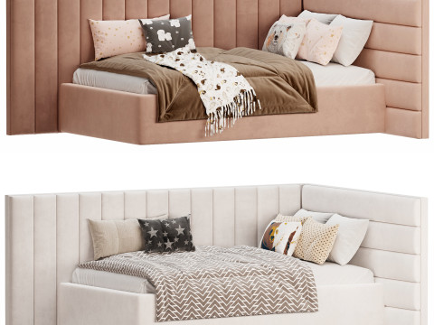 Corner bed Bonpari kids 3D Model