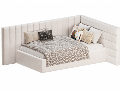 Corner bed Bonpari kids 3Dモデル
