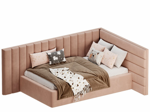 Corner bed Bonpari kids 3Dモデル