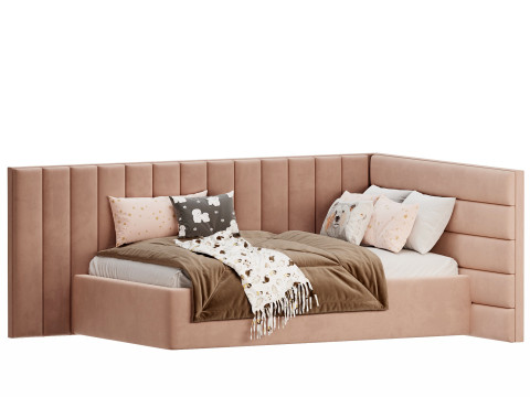 Corner bed Bonpari kids 3Dモデル