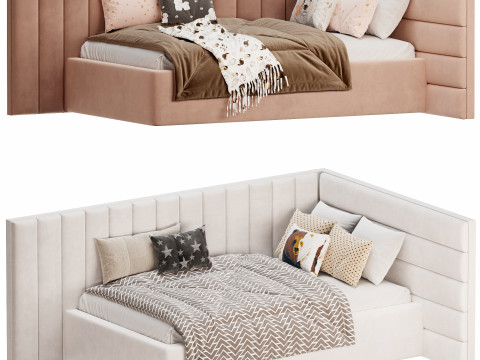 Corner bed Bonpari kids 3Dモデル