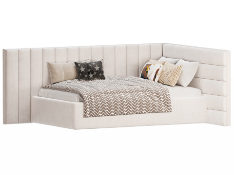 Corner bed Bonpari kids 3Dモデル