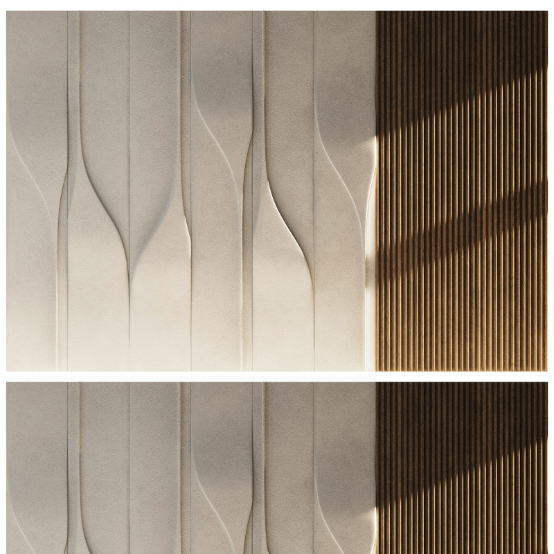 Wall 3D panel 01 3D-Modell .c4d .max .obj .3ds .fbx .stl .blend