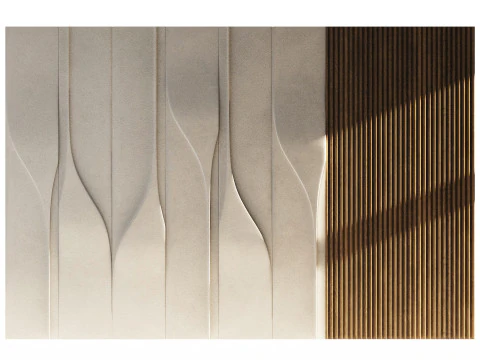 Wall 3D panel 01 3D Model