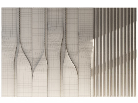 Wall 3D panel 01 3D-Modell